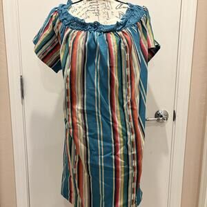 Off the Shoulder Midi Dress Serape - 3X